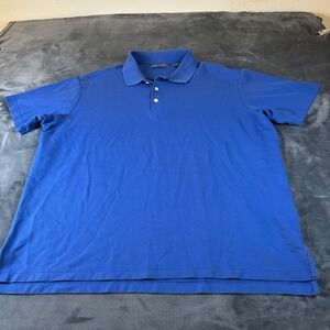 Daniel Cremieux Polo Shirt Signature Collection Casual Blue Mens Extra Large
